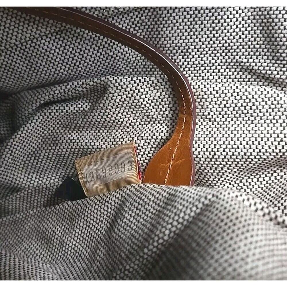 ✔️Dooney Logo Hobo Jacquard & Leather Shoulder Bag, Nina, EUC - Picture 12 of 16